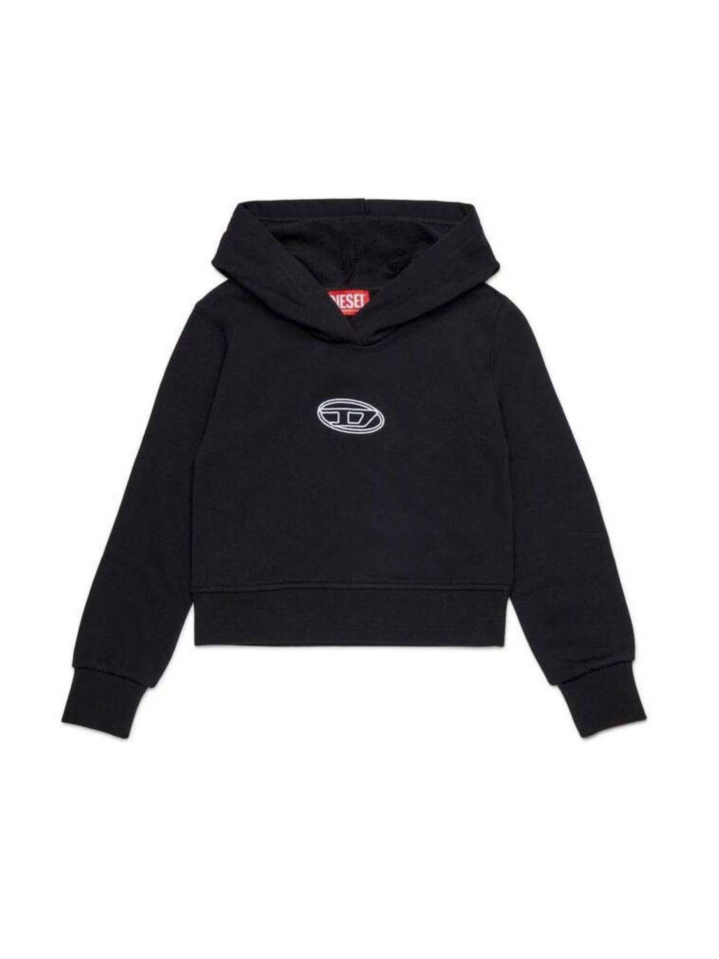 Diesel felpa con cappuccio Sasyhood nero