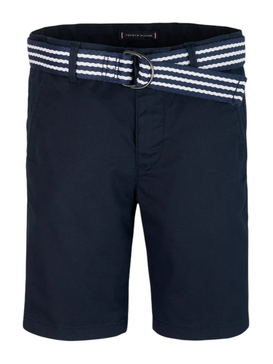 Tommy Hilfiger bermuda bambino con cintura blu