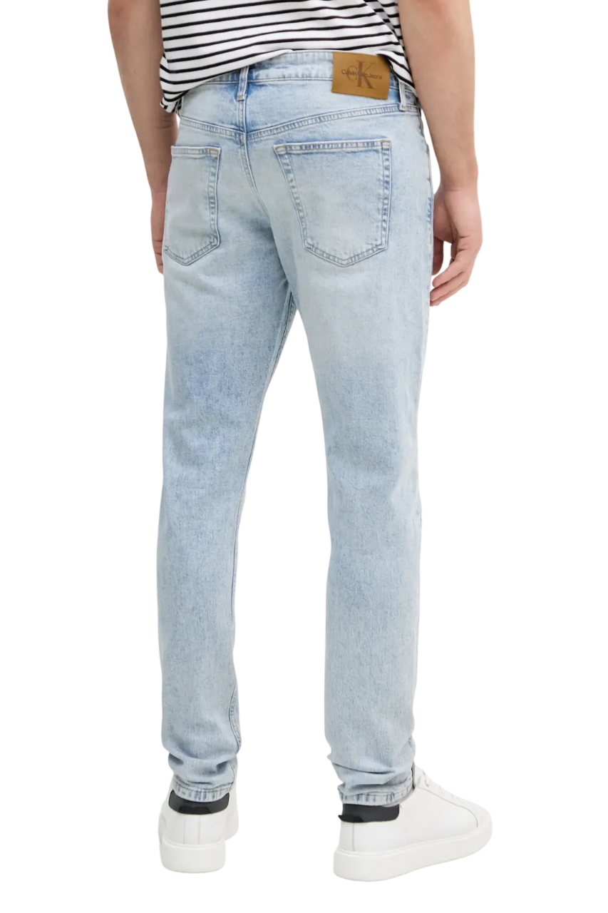 Calvin Klein Jeans jeans in denim stretch slim lavaggio blu chiaro
