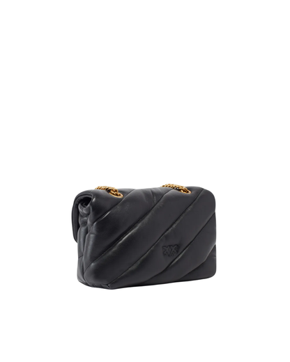 Pinko borsa Love Bag Puff Mini in pelle nero