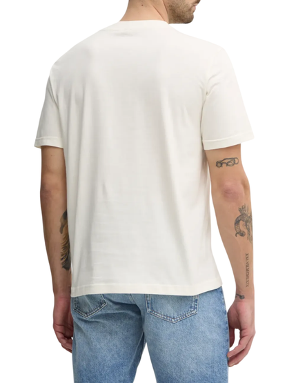 Calvin Klein Jeans T-shirt maniche corte in jersey panna