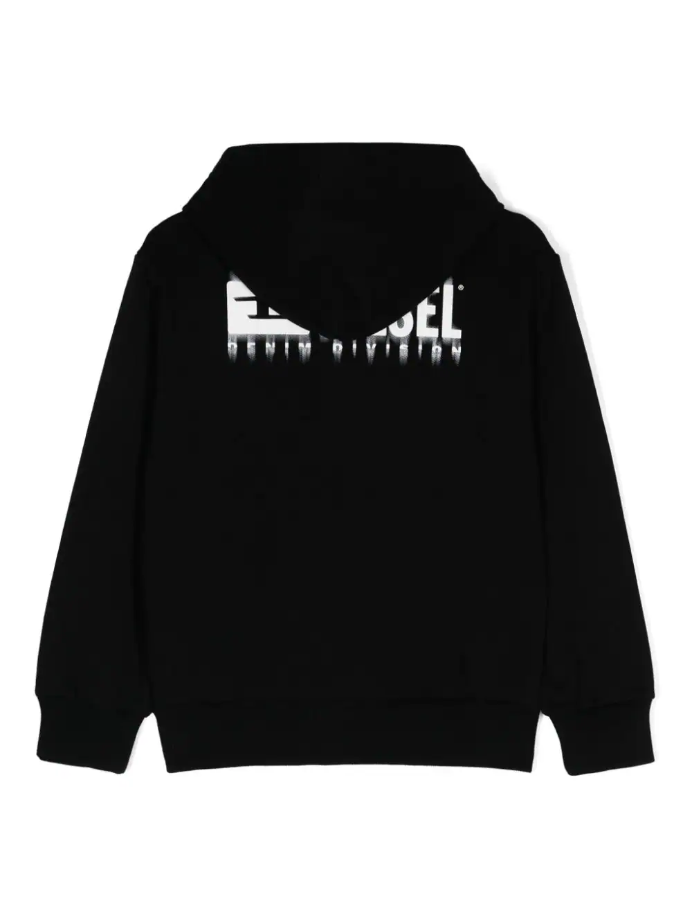 Diesel felpa con zip Svougzip con cappuccio nero