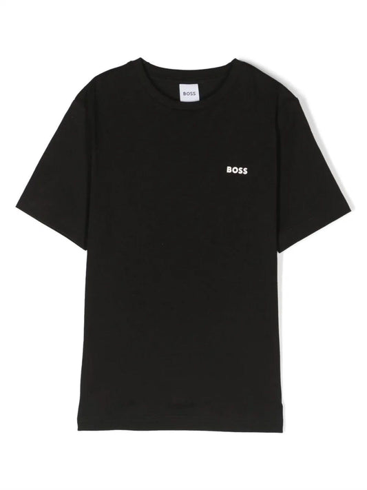 Boss T-shirt maniche corte in jersey con logo nero