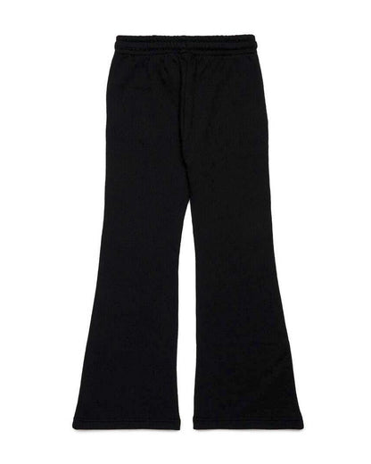 Diesel pantaloni flare in felpa Pebirt nero