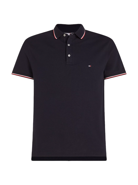Tommy Hilfiger polo manica corta 1985 slim fit blu