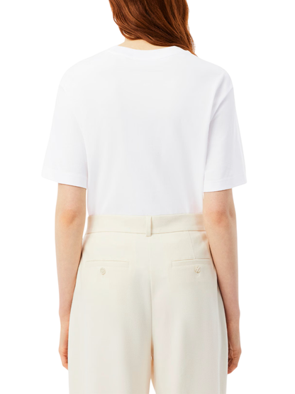 Lacoste T-shirt manica corta in jersey bianco