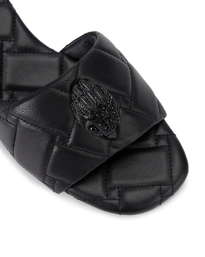 Kurt Geiger ciabatte in pelle trapuntata Kensington nero
