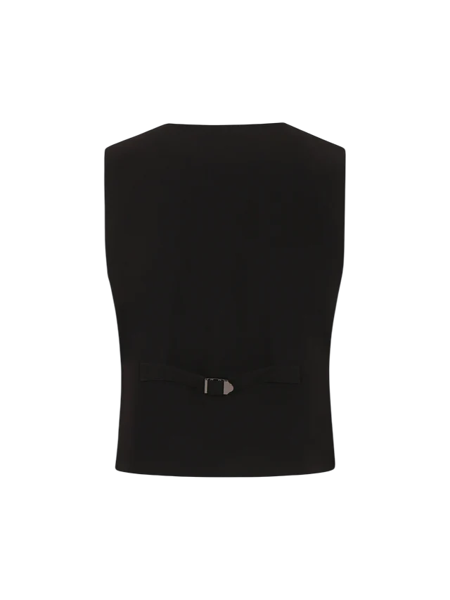 John Richmond gilet doppiopetto Umben nero