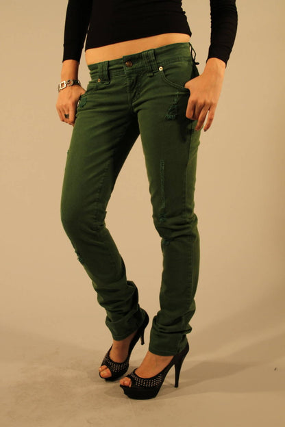 John Galliano Jeans Denim Donna Verde"" - mem39