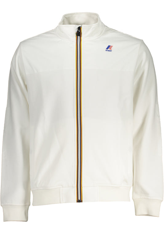 K-Way Felpa Con Zip Uomo Bianco"" - mem39