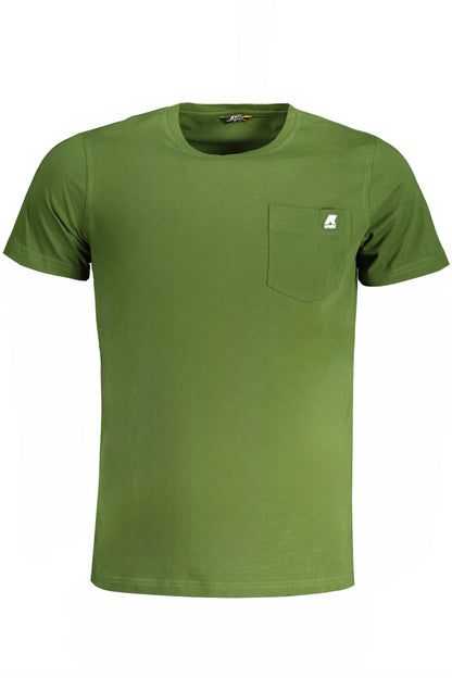 K-Way T-Shirt Maniche Corte Uomo Verde - mem39