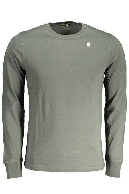 K-Way T-Shirt Maniche Lunghe Uomo Verde - mem39