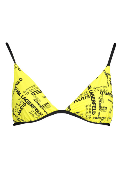 Karl Lagerfeld Beachwear Costume Parte Sopra Donna Giallo"" - mem39