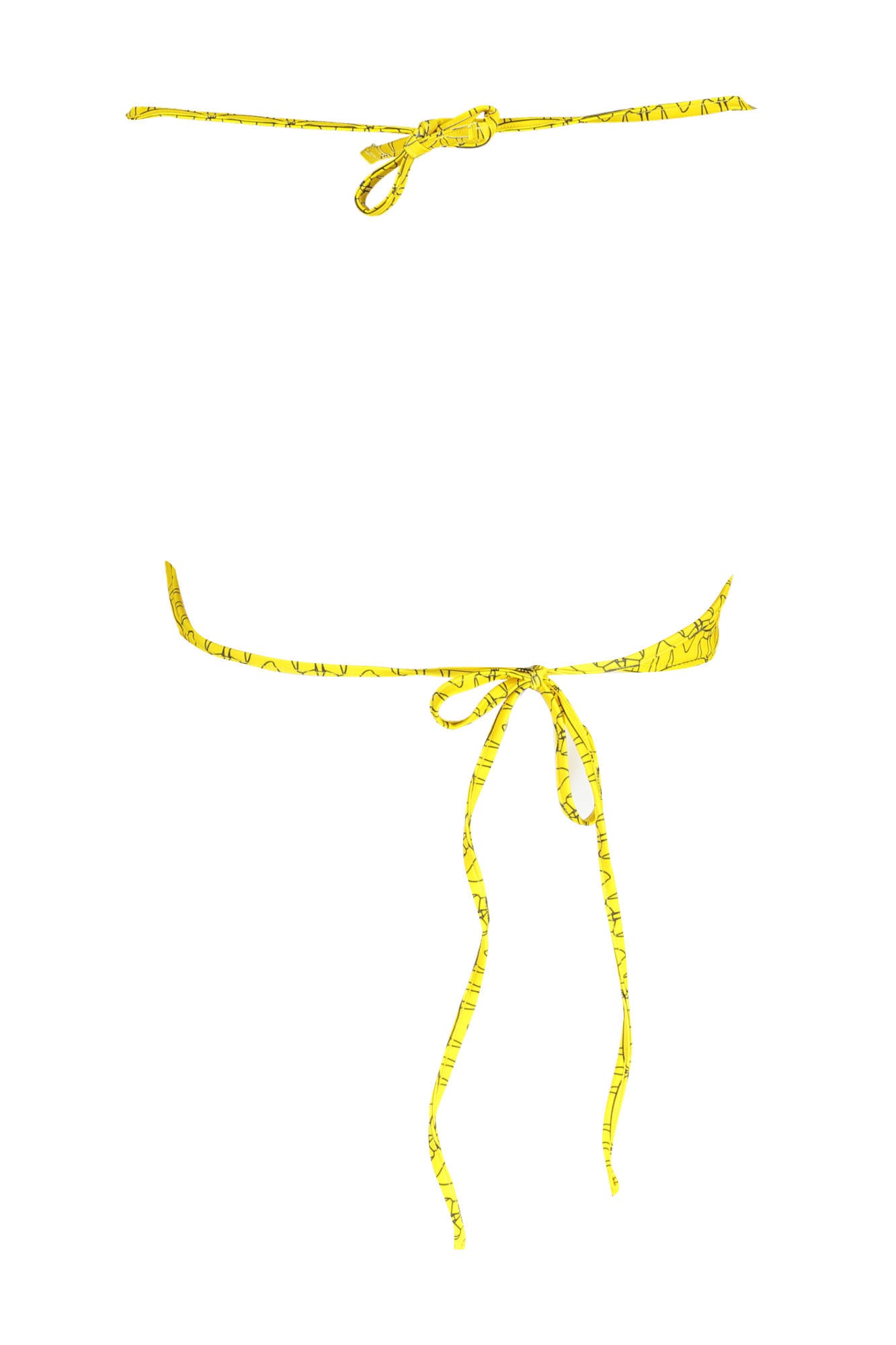 Karl Lagerfeld Beachwear Costume Parte Sopra Donna Giallo"" - mem39