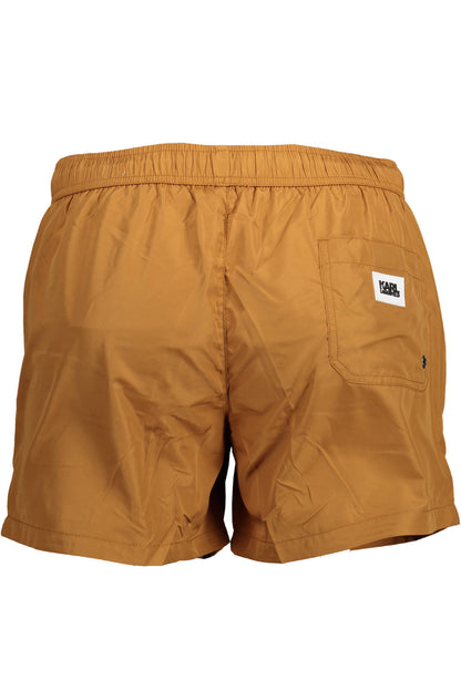 KARL LAGERFELD BEACHWEAR KL22MBS08_MARRONE_BROWN