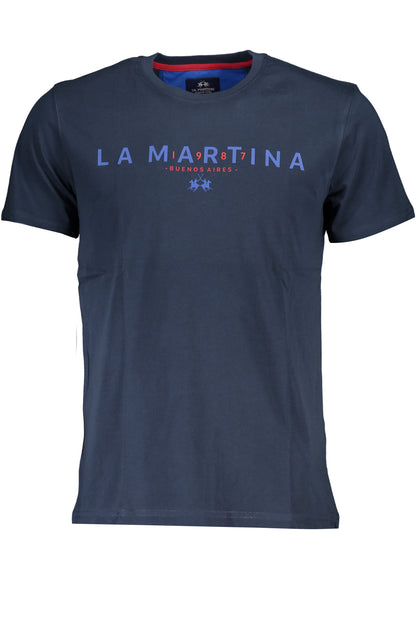 La Martina T-Shirt Maniche Corte Uomo Blu - mem39