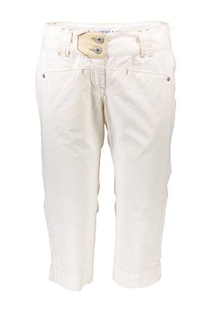 Murphy&Nye Pantalone Bermuda Donna Bianco - mem39