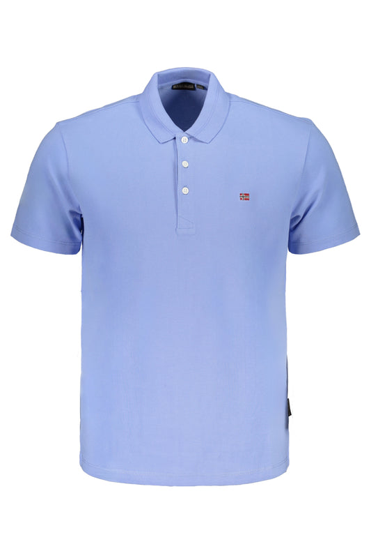 Napapijri Polo Maniche Corte Uomo Azzurro - mem39