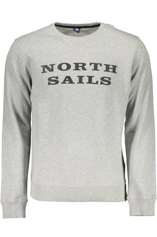 North Sails Felpa Senza Zip Uomo Grigio - mem39