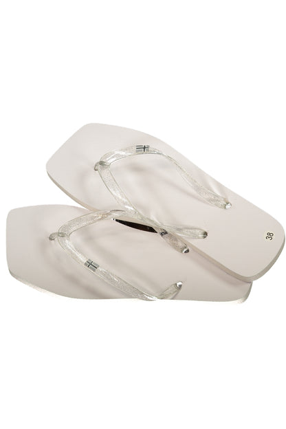 NORWAY 1963 CALZATURA CIABATTA DONNA BIANCO