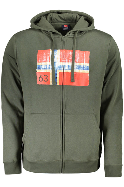 Norway 1963 Felpa Con Zip Uomo Verde"" - mem39