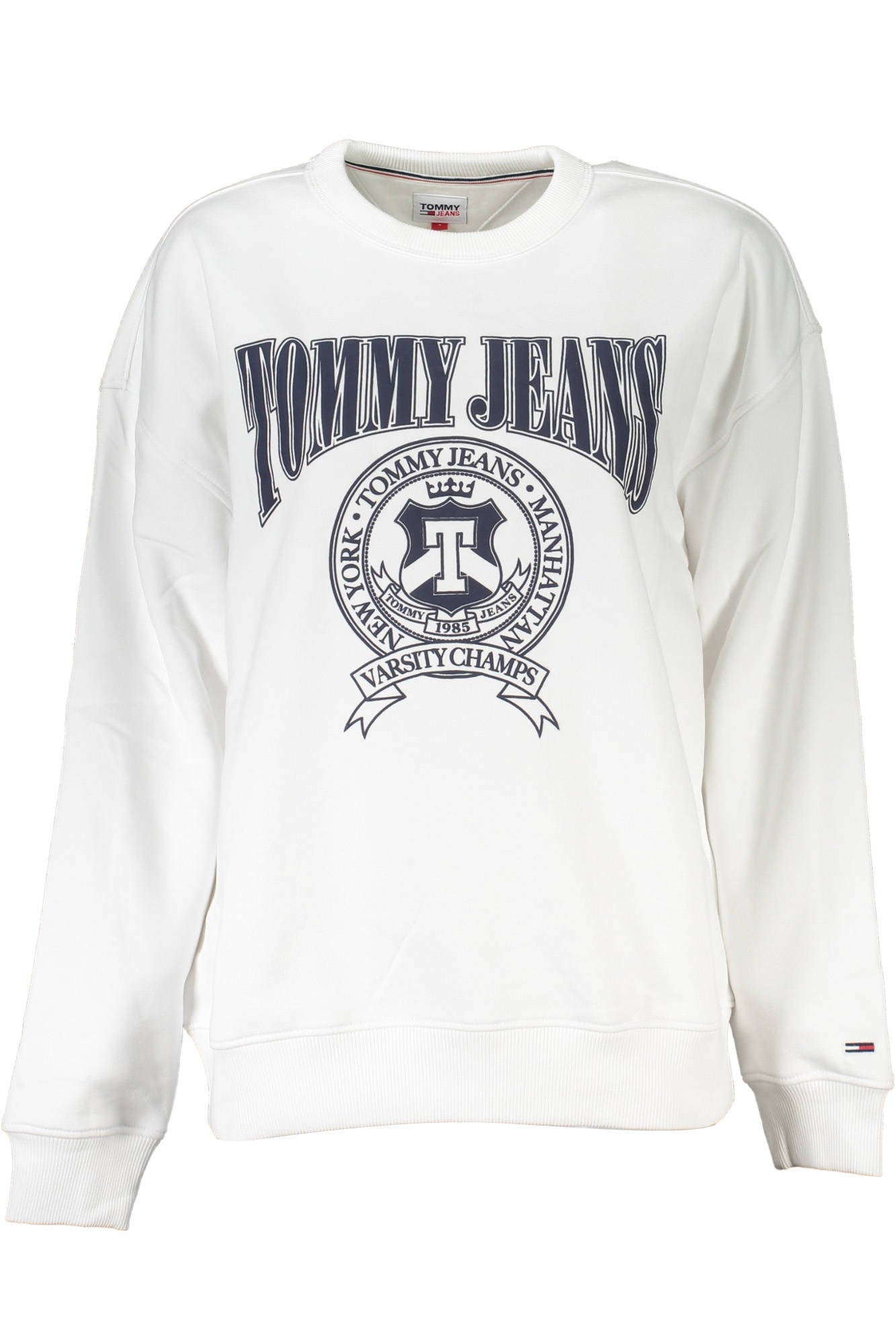 Tommy Hilfiger Felpa Senza Zip Donna Bianco"" - mem39