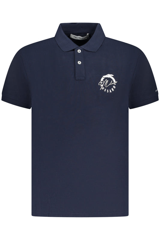 TRUSSARDI POLO MANICHE CORTE UOMO BLU