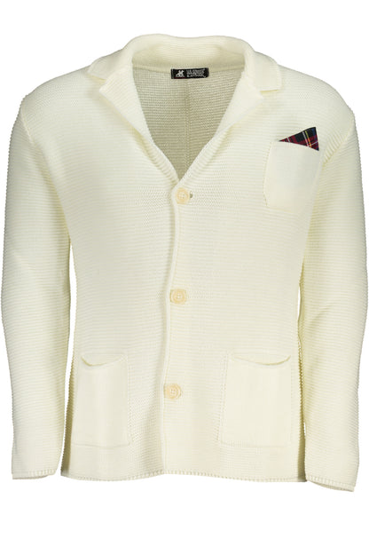 U.S. Grand Polo Cardigan Uomo Bianco"" - mem39