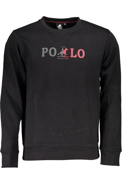 U.S. Grand Polo Felpa Senza Zip Uomo Nero"" - mem39