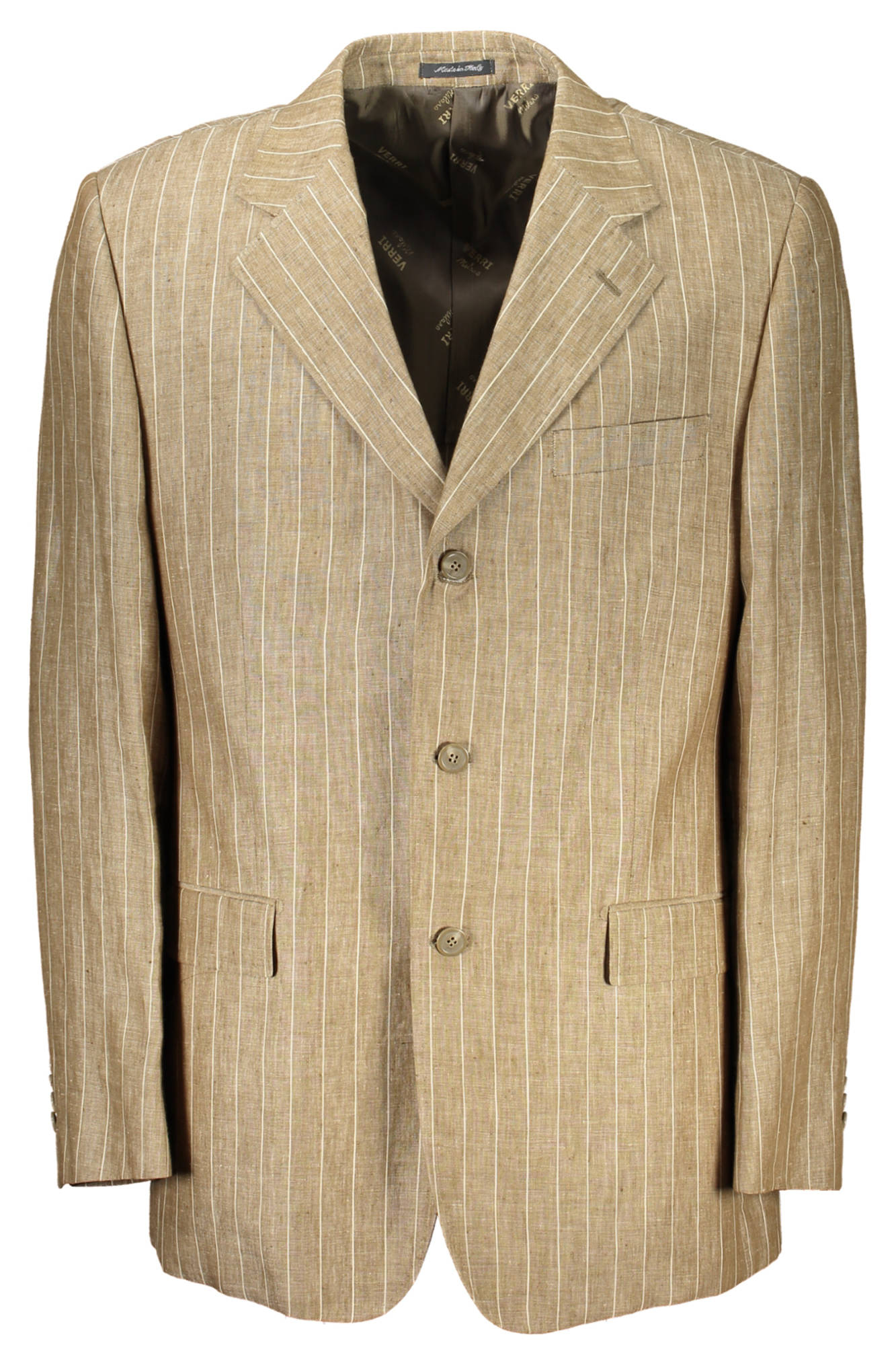 Verri Milano Abito Classico Uomo Beige"" - mem39